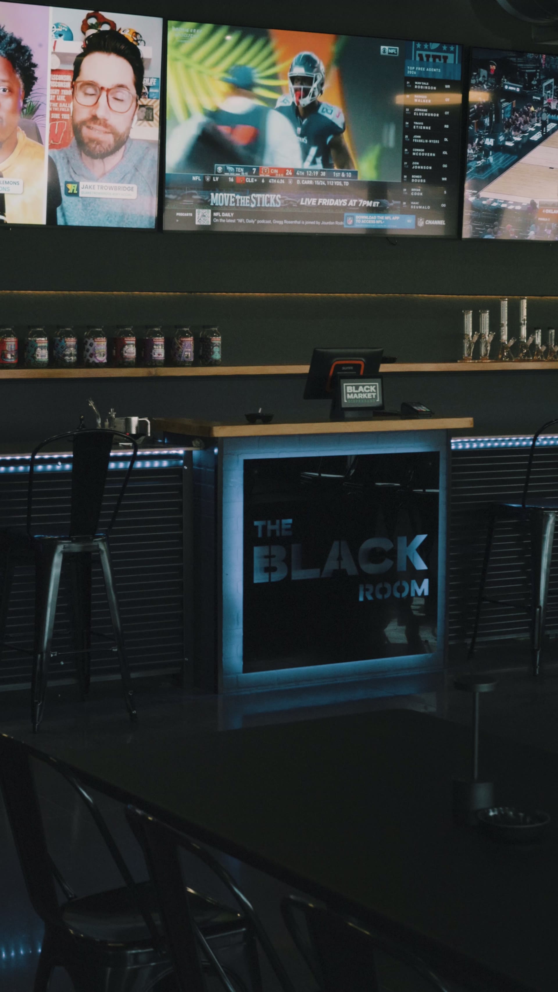 The Black Room indoor cannabis consumption lounge in Albuquerque