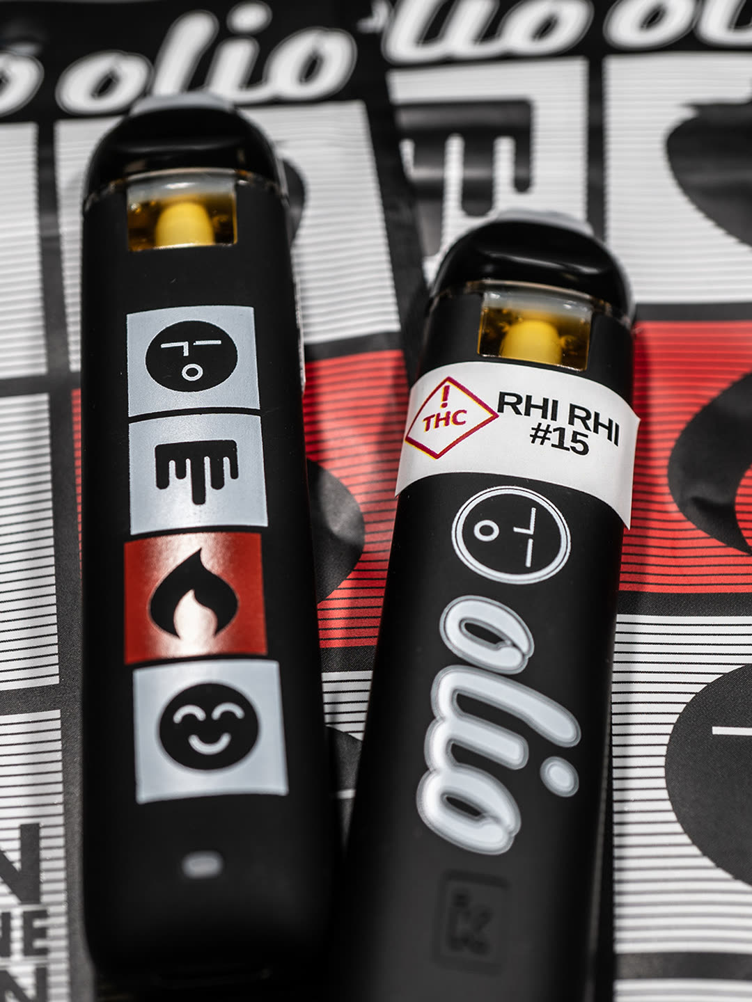 Olio all-in-one live rosin vape, Rhi Rhi number 15